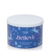 white spruce & grapefruit believe 3-wick candle