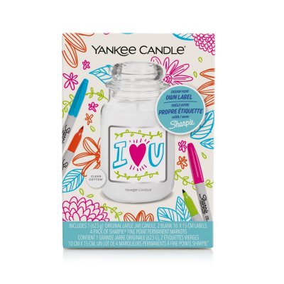 Yankee Candle x Sharpie con etichetta personalizzabile