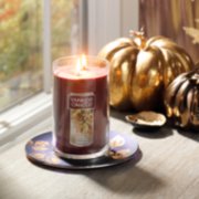 autumn wreath tumbler candle on midnight fall candle trays image number 2