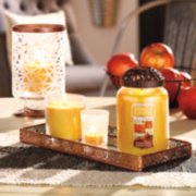 honeycrisp apple cider large jar candles with illuma lid on tray image number 4