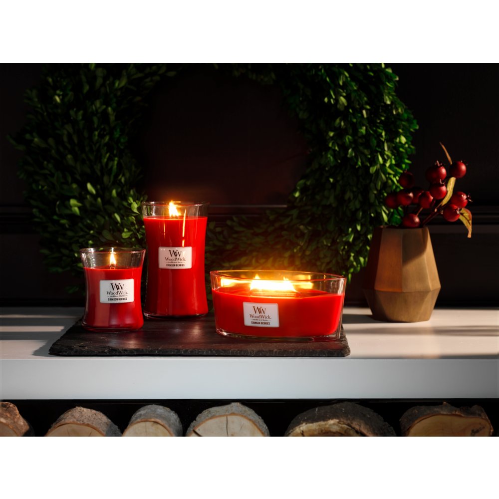 WoodWick Large 21.5 Candle #93080 Crimson Berries 