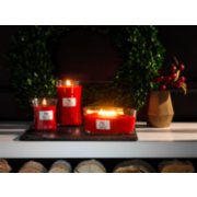 crimson berries jar candle on table image number 4
