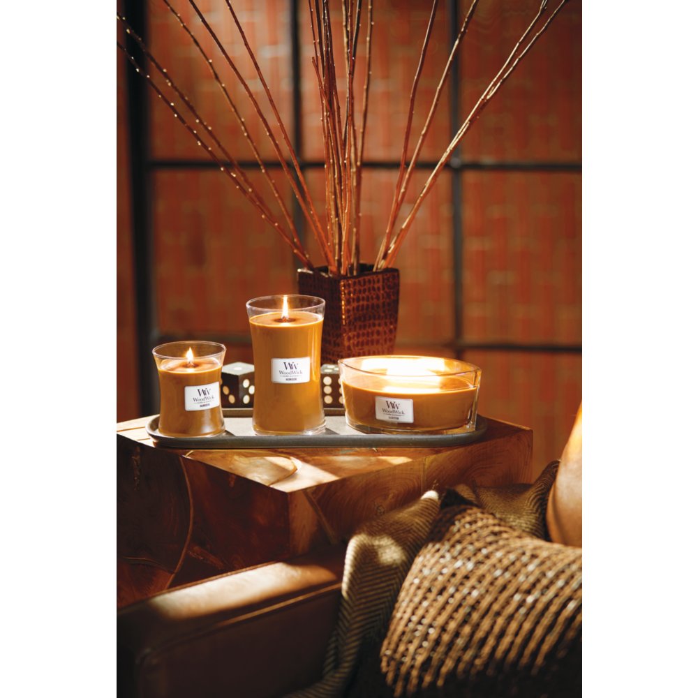 WoodWick Hourglass Candle Velvet Tobacco - Candela profumata