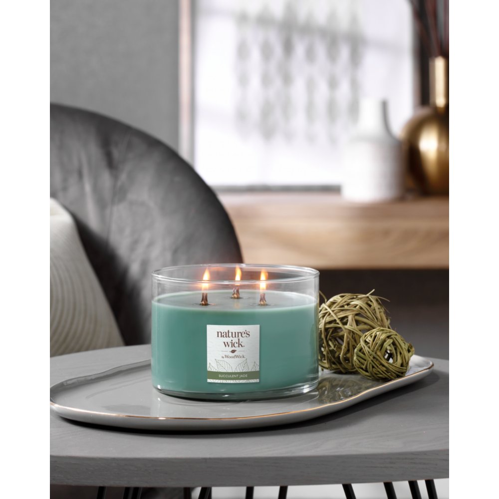 Succulent Refillable Wood Wick Candle – rosmarino candles