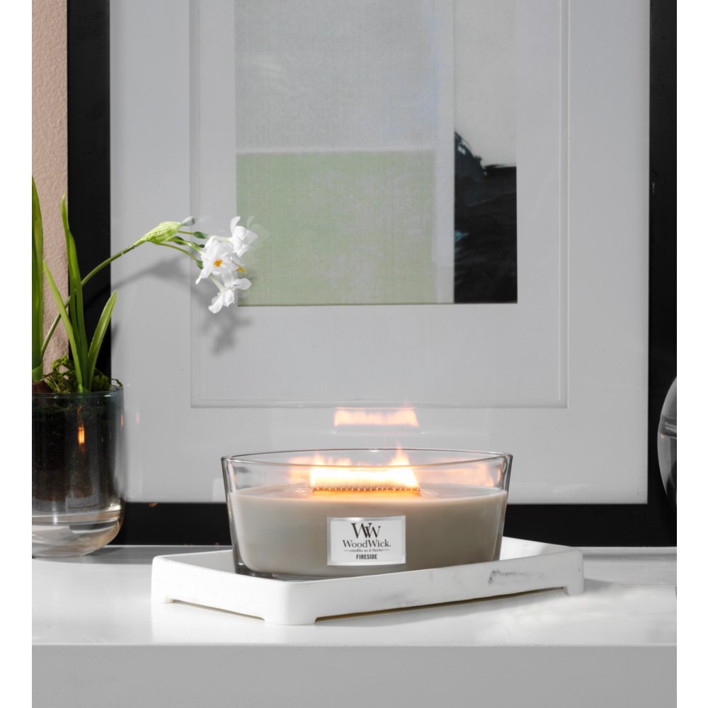 Up to 50 Hours Burn Time At the Beach WoodWick Ellipse Scented Candle with Crackling Wick 