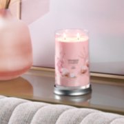 pink sands signature large tumbler candle on table image number 3