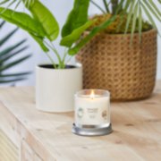 coconut beach signature small tumbler candle on table image number 3
