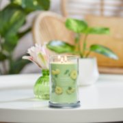 pineapple cilantro signature large tumbler candle on table image number 3