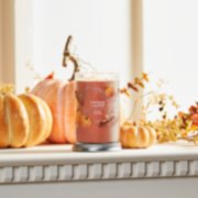 spiced pumpkin signature large tumbler candle on mantle image number 4