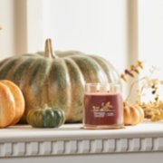 autumn wreath signature medium jar candle on mantle image number 3