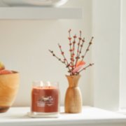 cinnamon stick signature medium jar candle on mantle image number 3