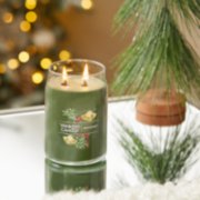 mistletoe signature large jar candle on table image number 3