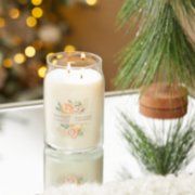 white spruce and grapefruit signature large jar candle on table image number 3