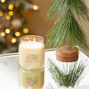 christmas cookie signature medium jar candle on table image number 4