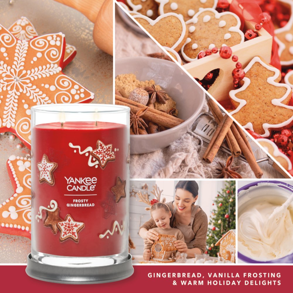 Yankee Candle Glas klein mit Duft Frosty Gingerbread - Kerzen zum Bes,  11,90 €