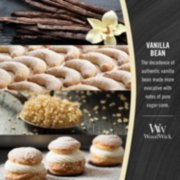 photo collage illustrating woodwick vanilla bean fragrances of vanilla bean and sugar cane image number 2