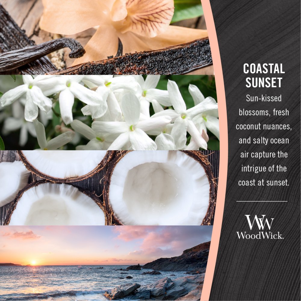 Woodwick Coastal Sunset Wax Melts, 1 Pack of 6 