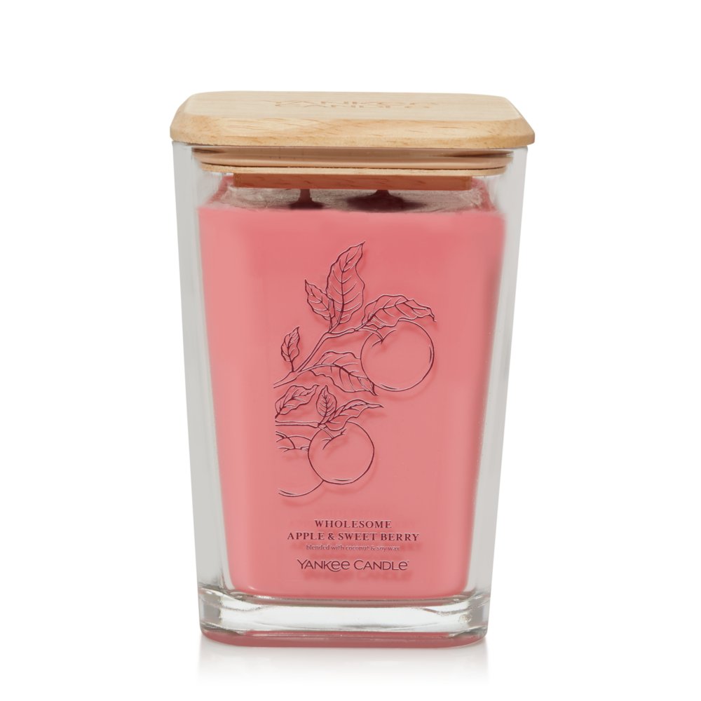 Wholesome Apple & Sweet Berry Well Living Large Square Candle Large
