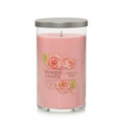fresh cut roses signature medium pillar candle