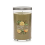 sage and citrus signature medium pillar candle