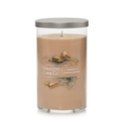 amber and sandalwood signature medium pillar candle
