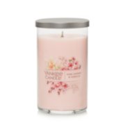 pink cherry and vanilla signature medium pillar candle