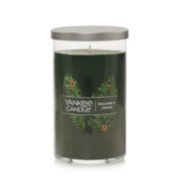 balsam and cedar signature medium pillar candle