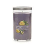 black tea and lemon signature medium pillar candle