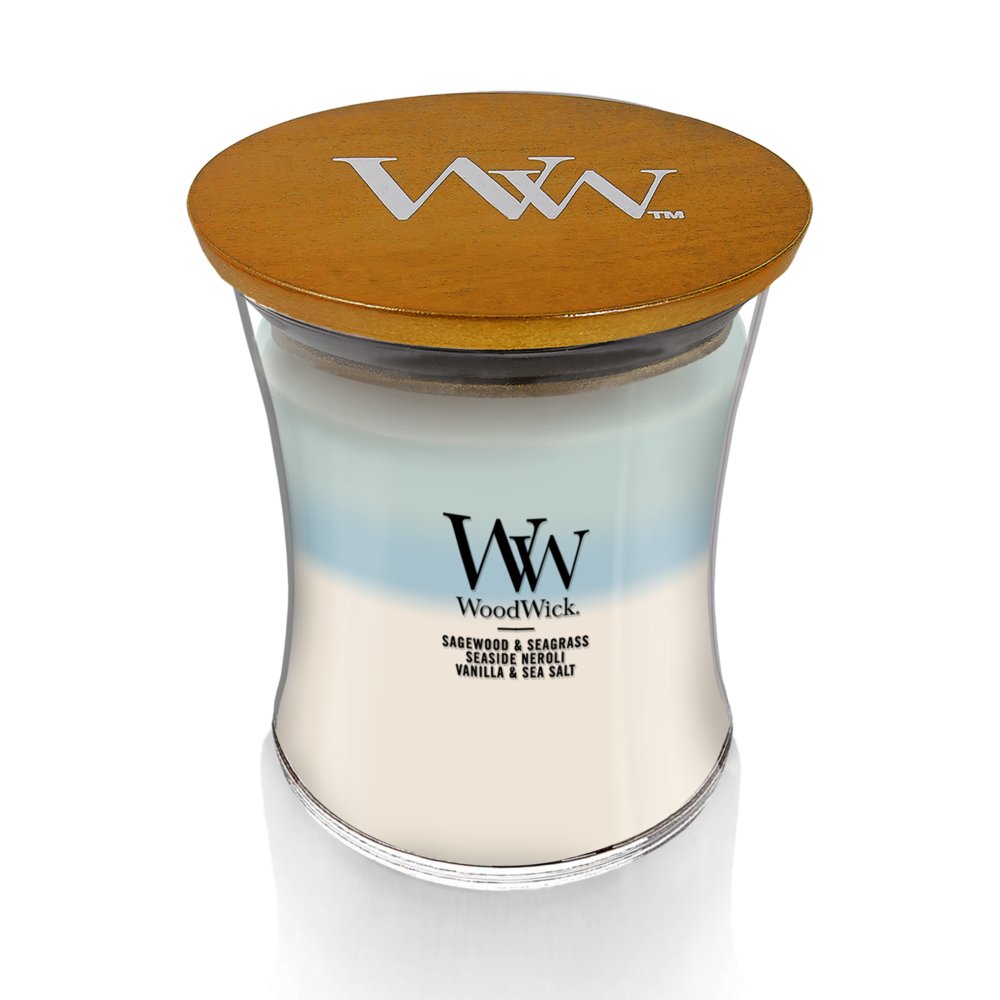 Woodwick® Vanilla & Sea Salt Medium Hourglass Jar Candle, 1 ct