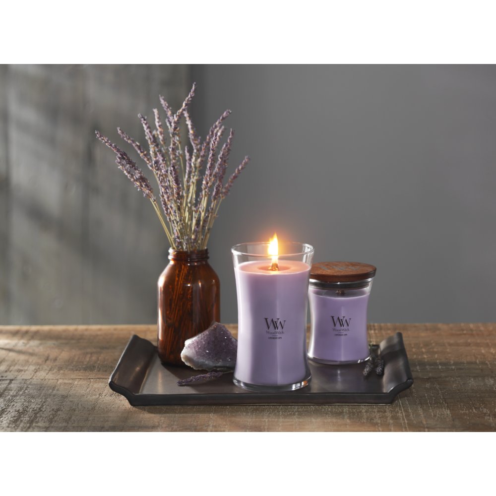 Lavender Spa WoodWick® Large Hourglass Candle - Large Hourglass Candles