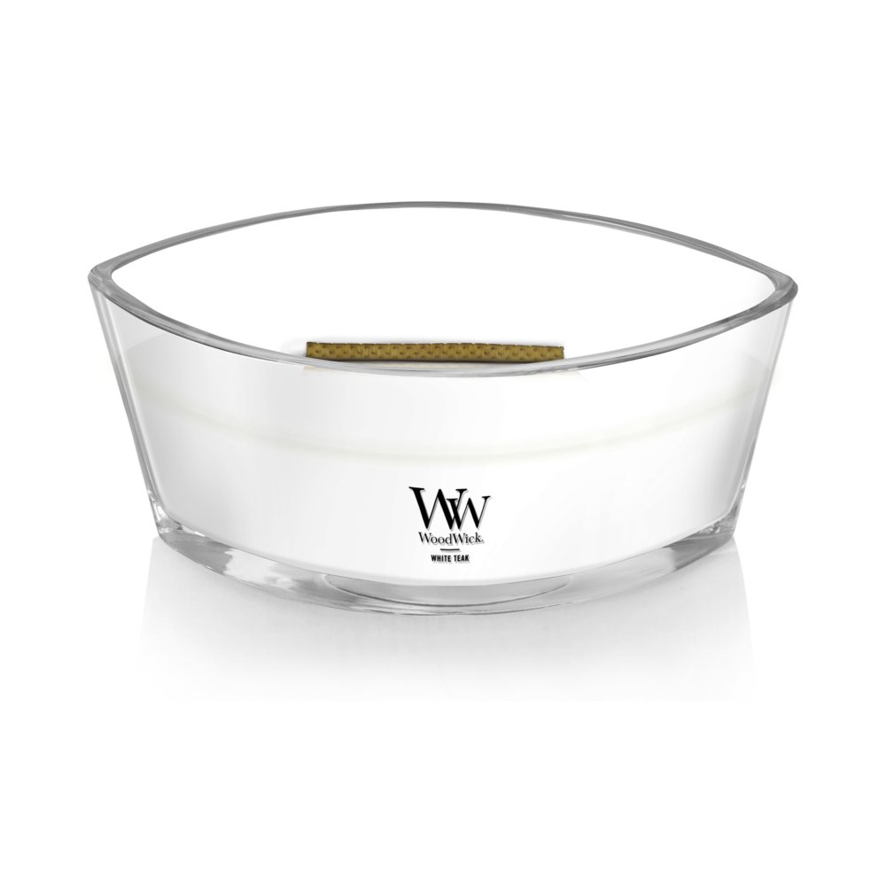 Woodwick Candela Grande - White Teak