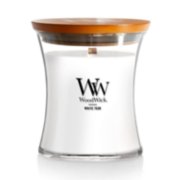 WoodWick Medium Hourglass Candle, White Teak