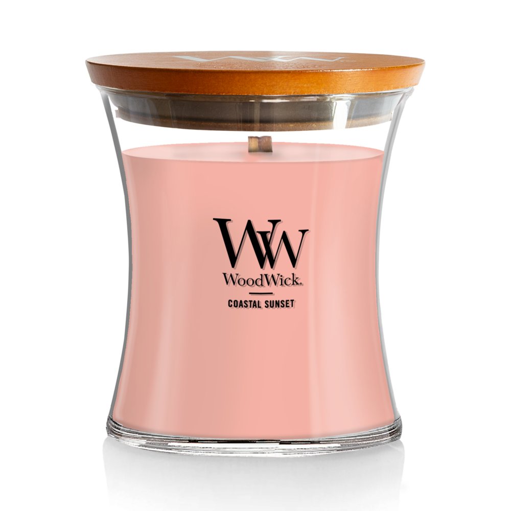 candele WoodWick Media colore Rosa