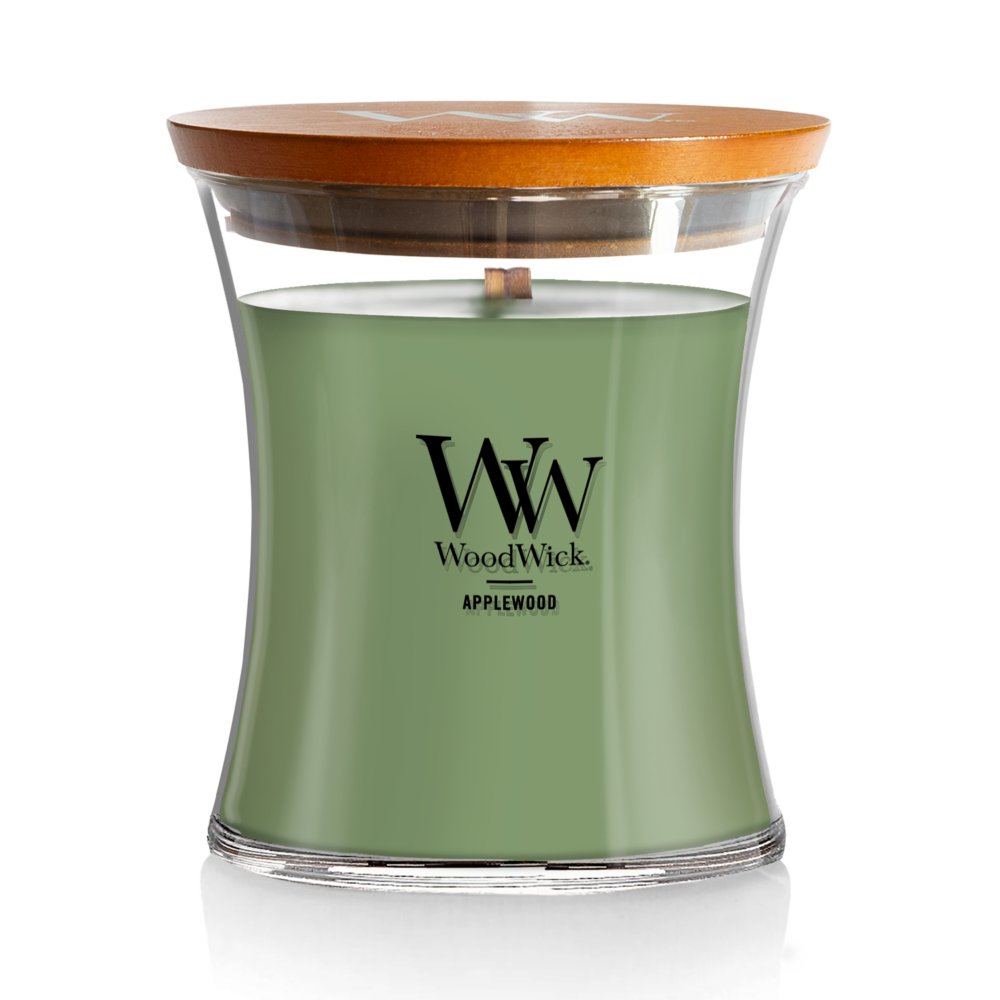 Applewood WoodWick® Medium Hourglass Candle Medium Hourglass Candles Yankee Candle