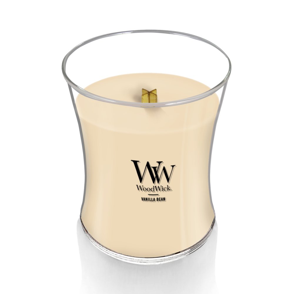 Woodwick Candle Fireside by Yankee Small Hourglass Jar 3.4 oz –