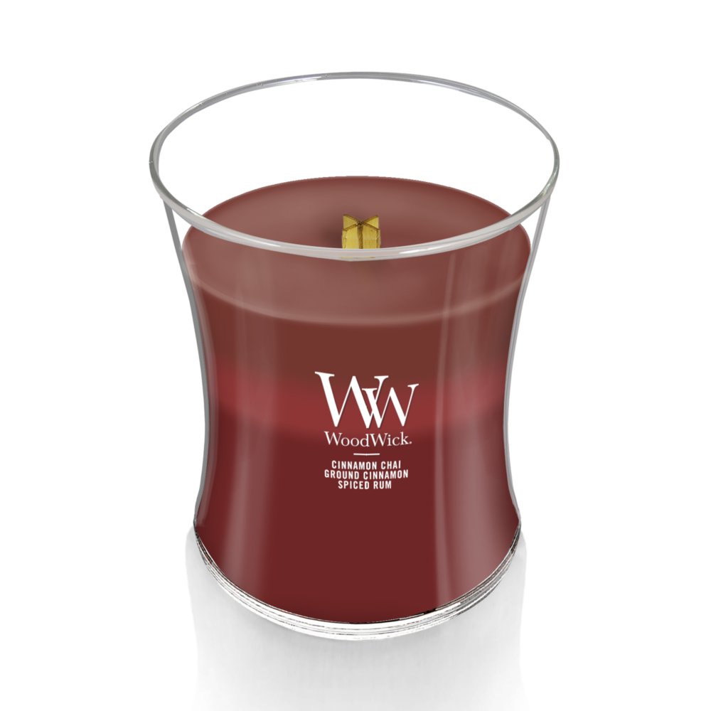 WOODWICK large canister CINNAMON CHAI 610 grams combustion