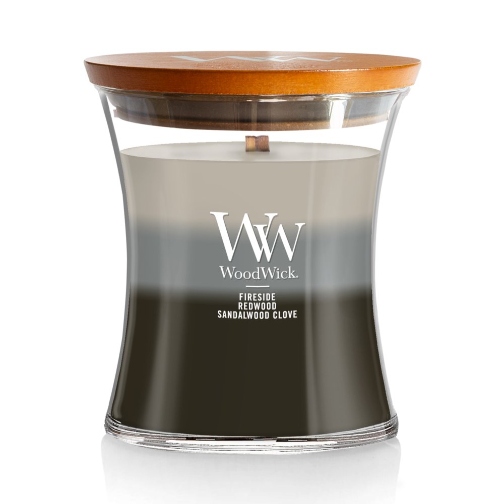 Woodwick-Millefiori Belgium - Fireside - a signature fragrance that  balances the natural scents of amber, vetiver and musk. #woodwickcandles  #woodwickcandle #woodenwick #woodwick #candle #fireside #cosy  #vinchekoopmans