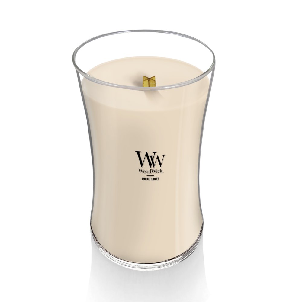 White Honey WoodWick® Large Hourglass Candle - Large Hourglass