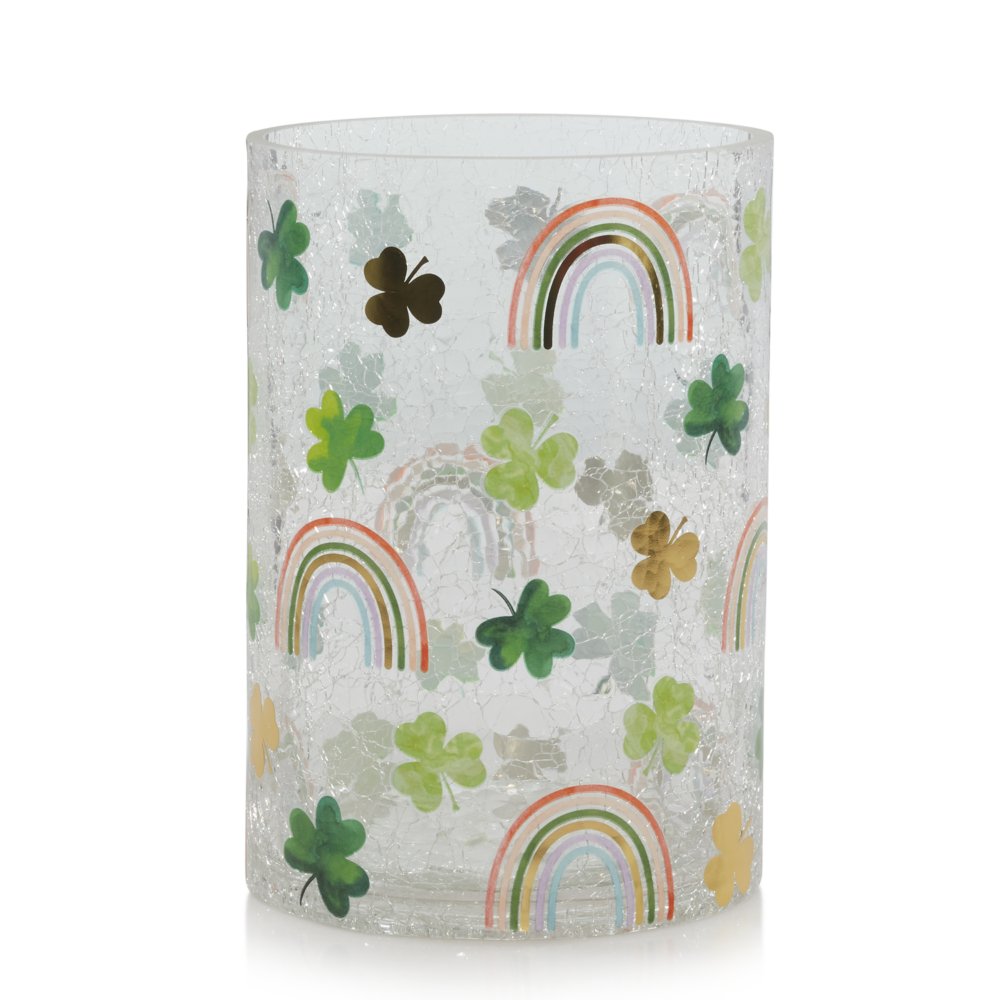 Shamrocks and Rainbows Jar Candle Holder Jar Candle Holders Yankee