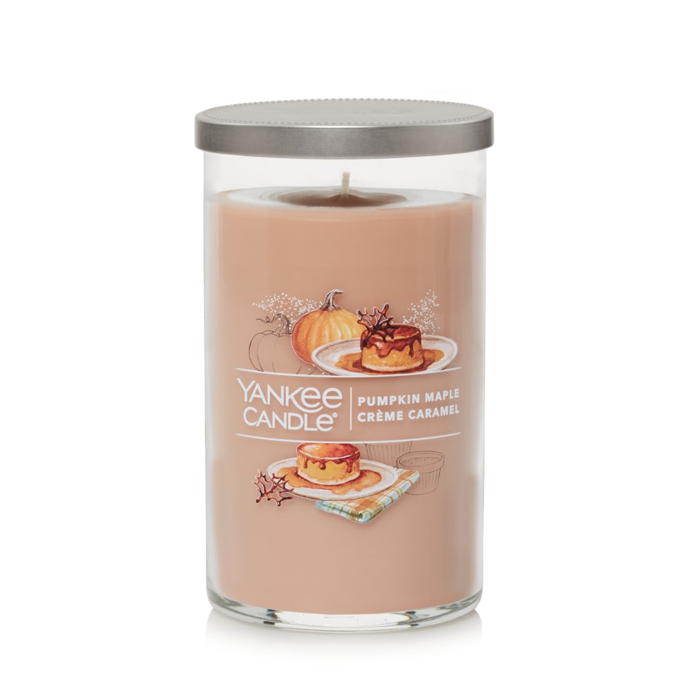 Yankee Candle Signature Pumpkin Maple Crème Caramel Candela Giara