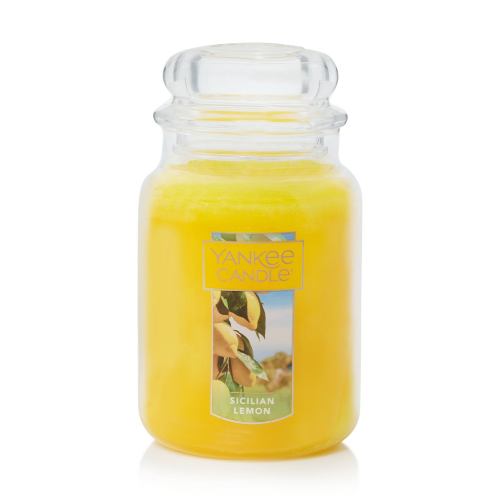 Sicilian Lemon 22 oz. Original Large Jar Candles - Large Jar Candles