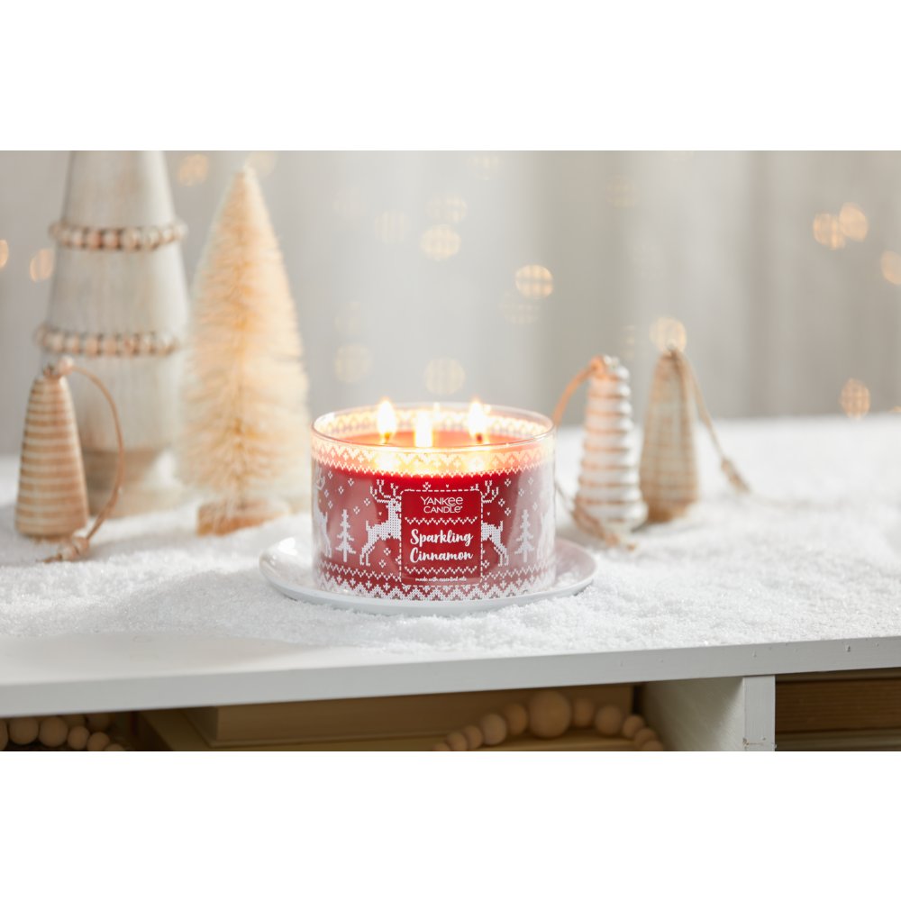 Yankee Candle 3 Wick Jar Candle - Sparkling Cinnamon