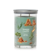 canyon pine trail signature tumbler candle with lid