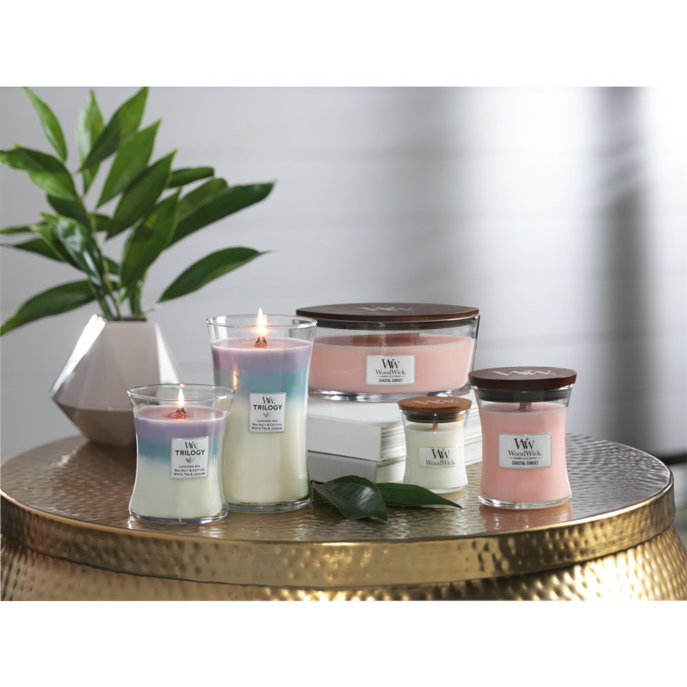 Coastal Sunset Medium Hourglass Candles with Pluswick® - Medium Jars