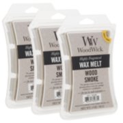 3 pack of wood smoke woodwick wax melts