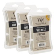 3 pack of fireside woodwick wax melts