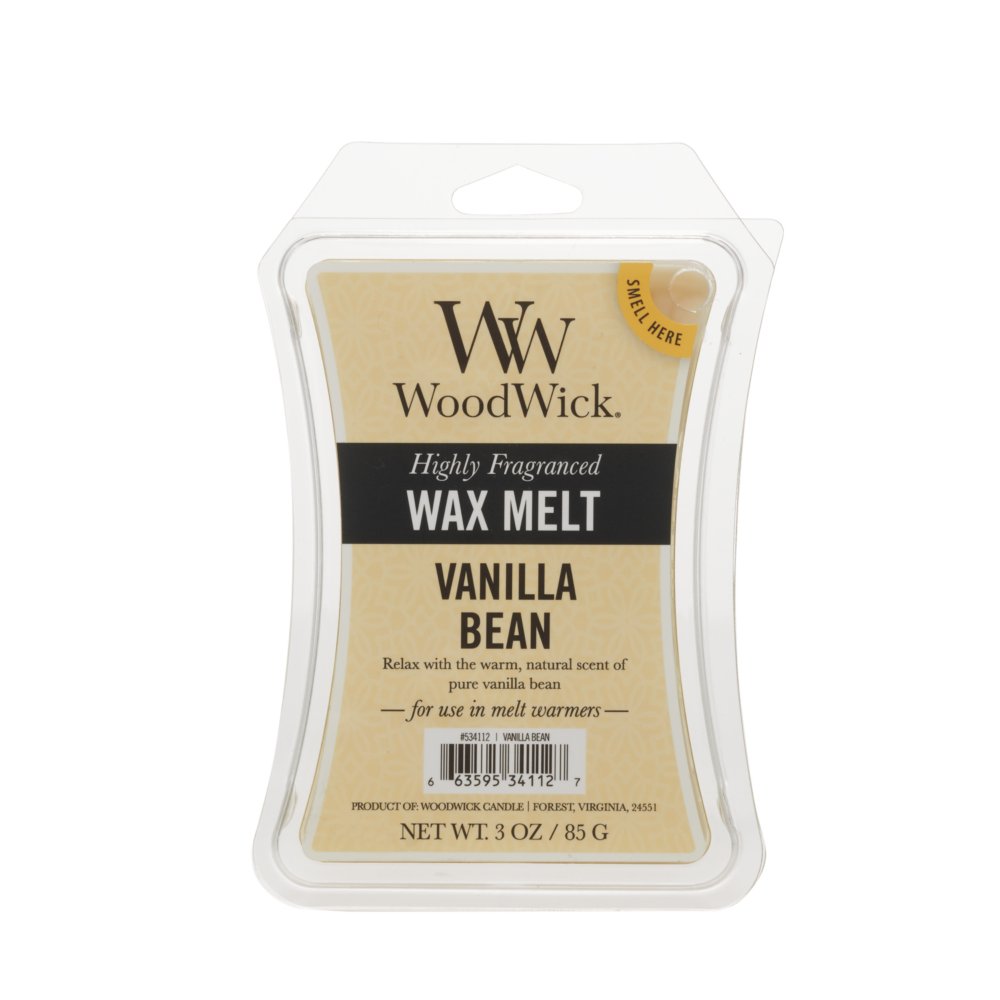  Woodwick Vanilla Bean 3 Oz. Wax Melts, 3 Packs of 6 (18 Total)