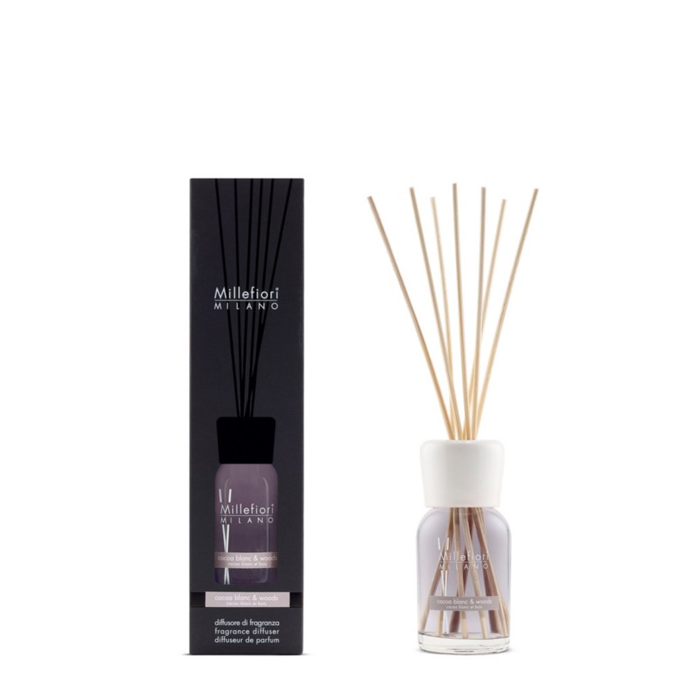 Cocoa Blanc & Woods Milano Reed Diffuser 100ml Millefiori Milano Reed