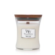 white teak medium jar candle