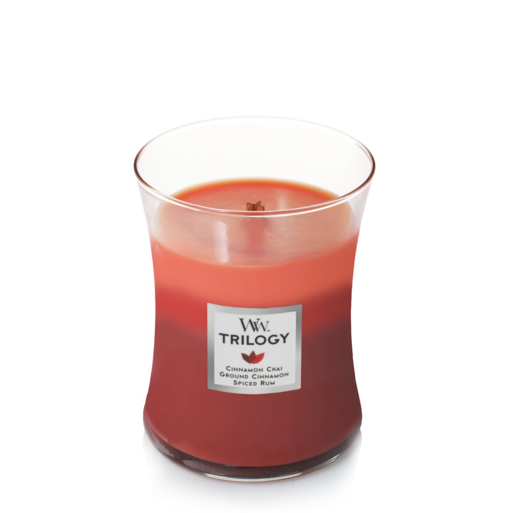 Exotic Spices WoodWick Trilogy Medium Candle 